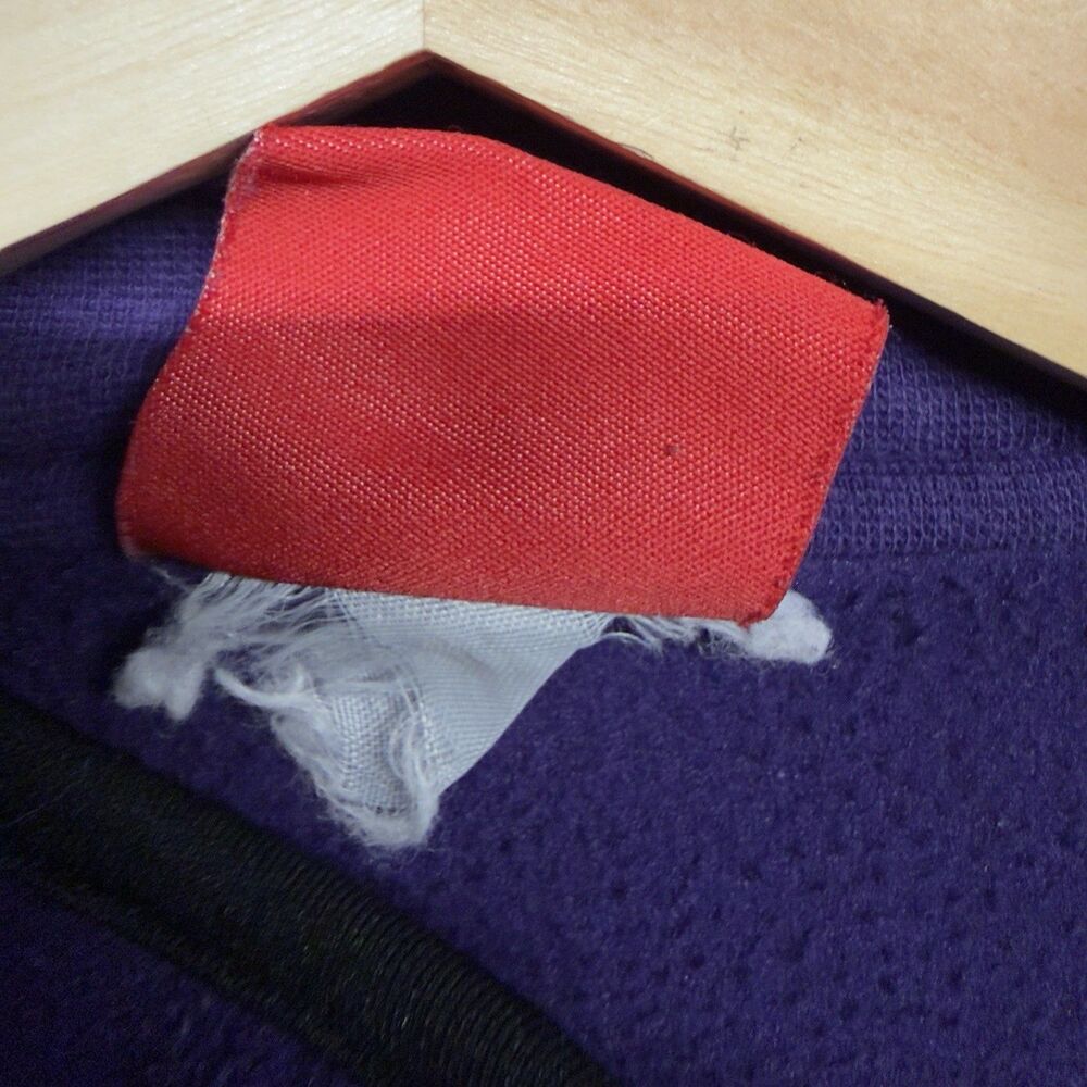 Vintage Baltimore Ravens Reebok Fleece Pullover Quarter Zip Jacket Mens XL Y2K - Picture 9 of 11